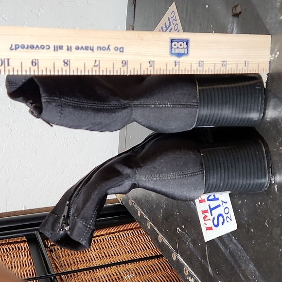 HIGH LIGHTS Fabric Sock Bootie 7M Black - Picture 10 of 14